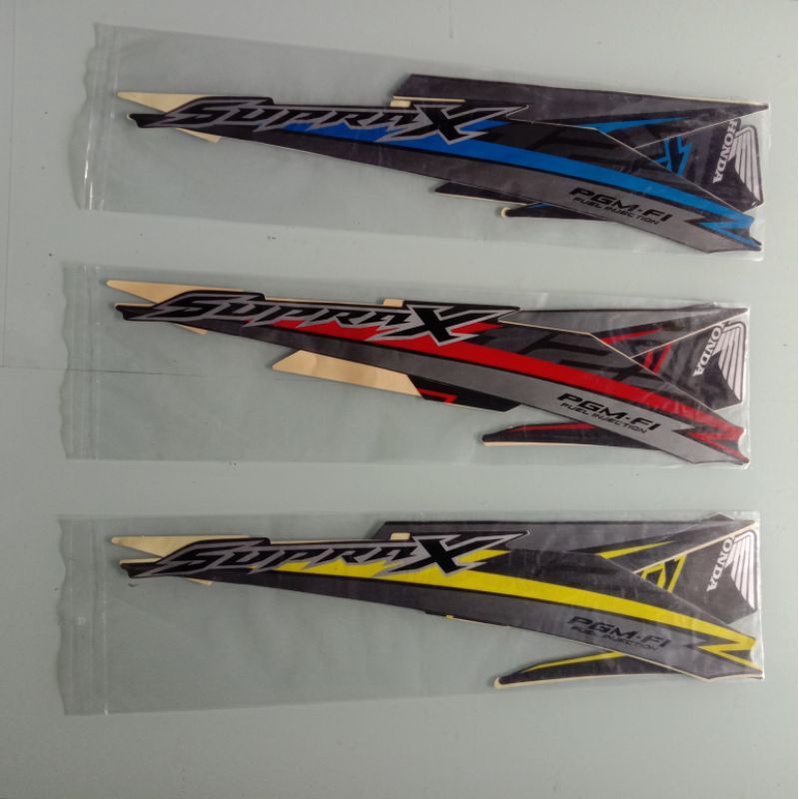 striping sticker Honda Supra X 125 fi 2018