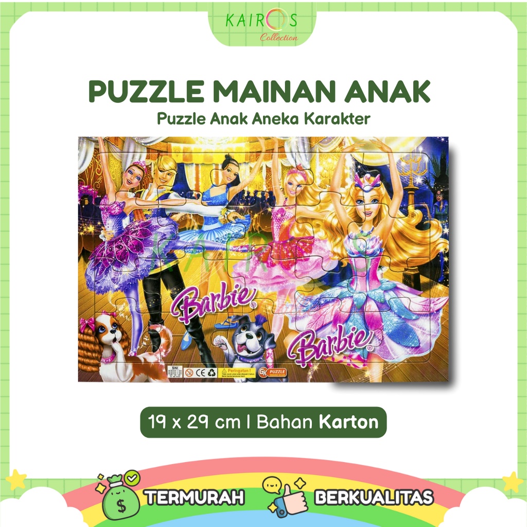 Puzzle Anak Aneka Karakter