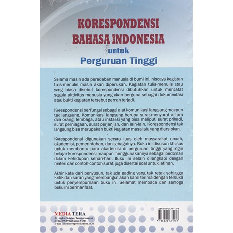 Buku Korespondensi Bahasa Indonesia Untuk Perguruan Tinggi Slamet Triyatna