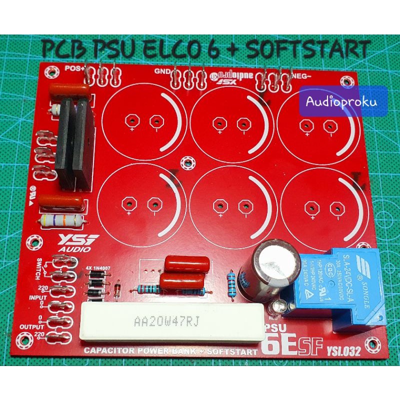 Pcb Psu 6 Elco + Softstart