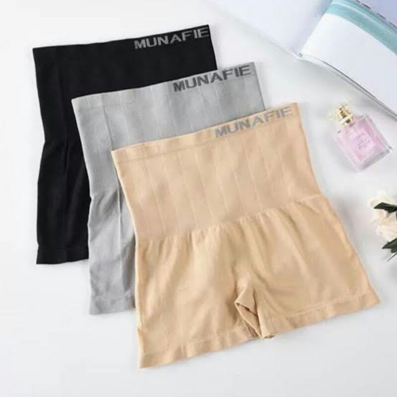 ELFYDO W010 High Waist Boxer Celana Korset Pengecil Perut Bentuk Petak Celana Dalam Wanita