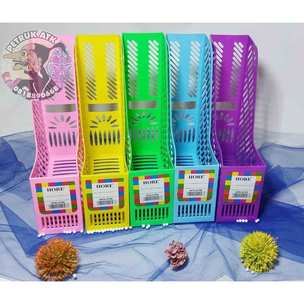 

[PCS] BOX FILE / BOXFILE / KERANJANG FILE PLASTIK FOLIO HORE R-5758 WARNA WARNI