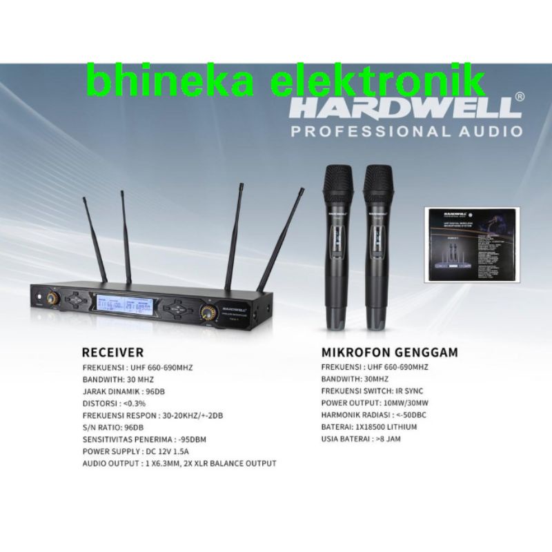 mic wireless hardwell force1 / force-1 hardwell original
