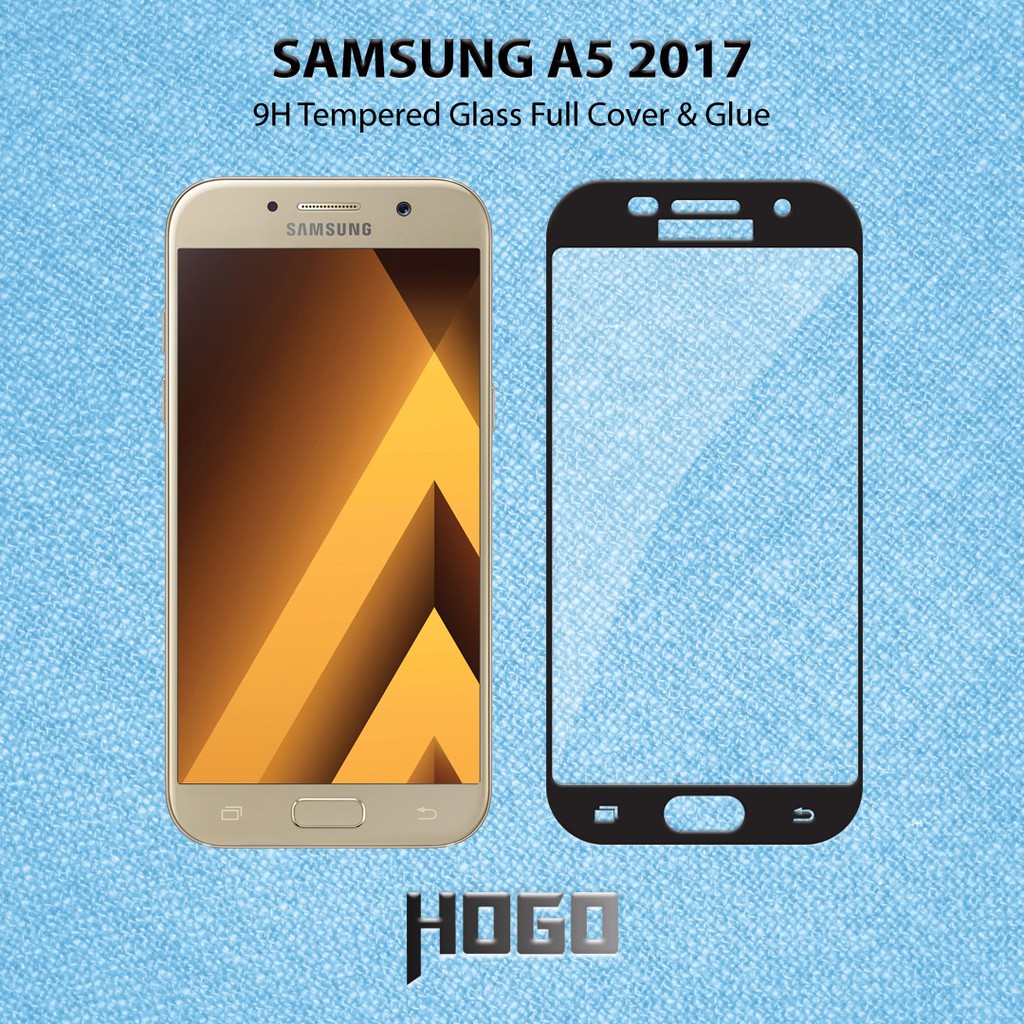 TG HOGO Full Glue SAMSUNG Galaxy A5 2017 (A520) - Hitam