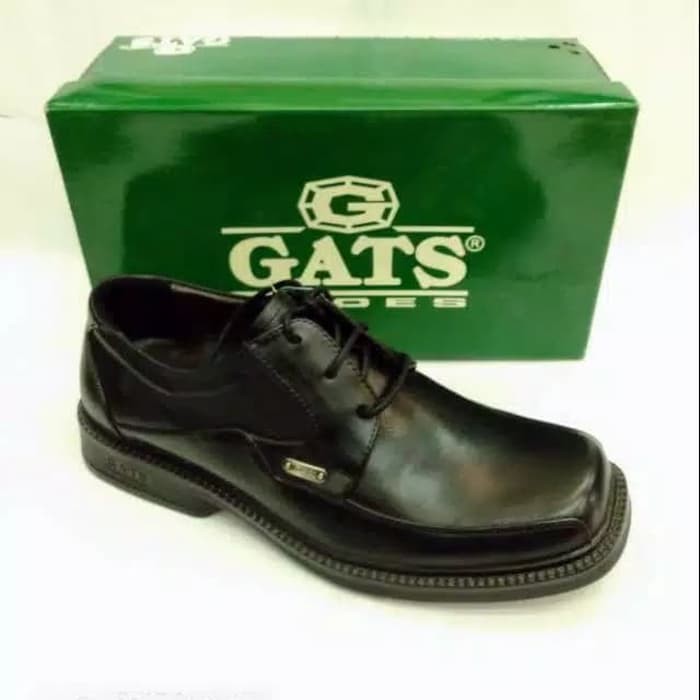sepatu pantofel kulit gats rf 8008 hitam.original gats