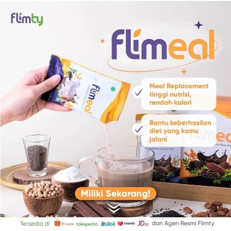 

Flimeal Diet Cereal 1 Box [12 Sachet] Coklat