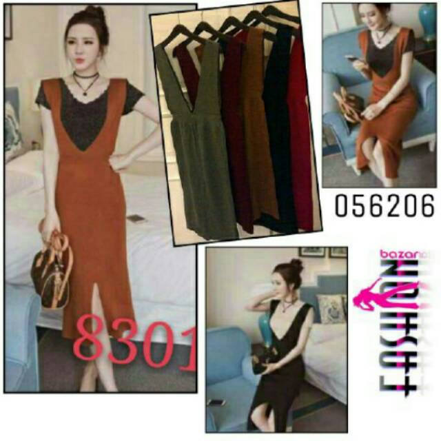 8301 overall @145rb bahan rajut stretch fit L IMPORT