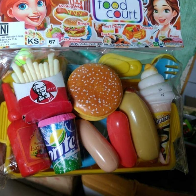 Mainan anak KFC_Mainan Anak Makanan restoran