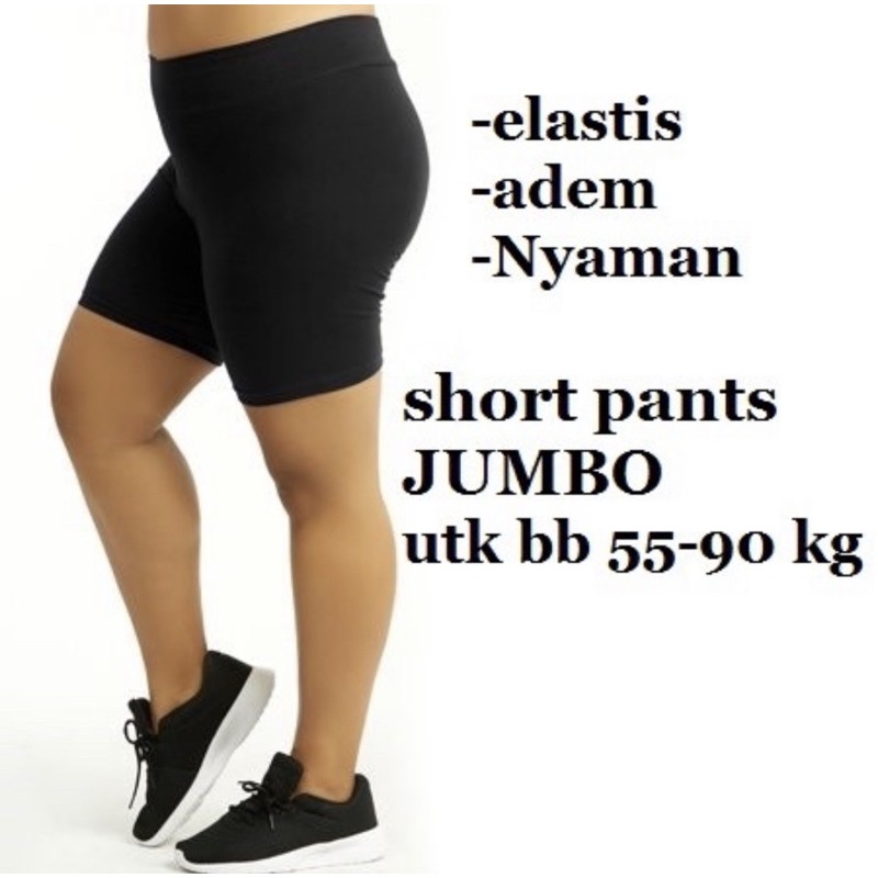 Leggings Shot/Short strit Pendek Allsize ( Slim,Jumbo&Super Jumbo )