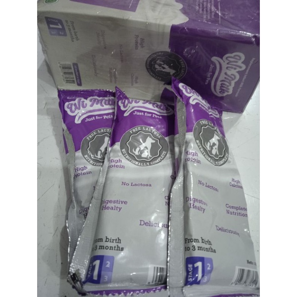 susu ecer 1sachet susu kucing wi milka 25gr sacheat