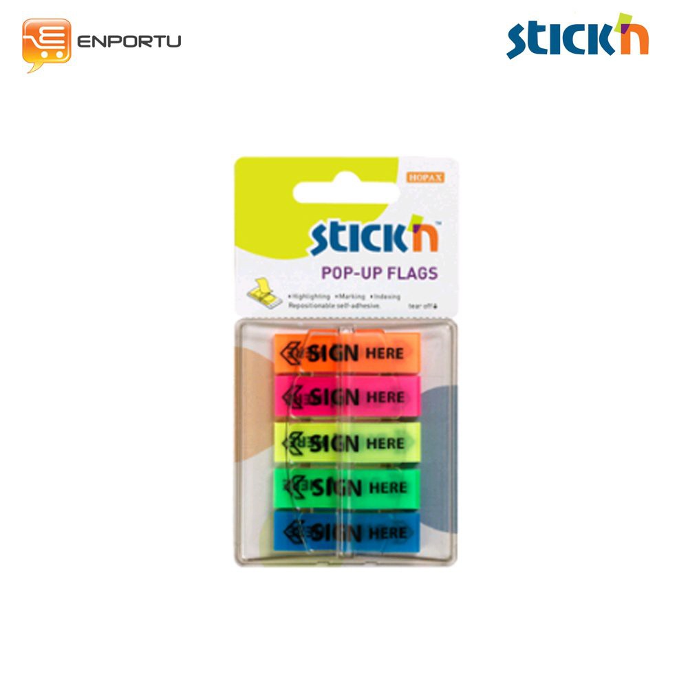 

Mantap Sticky Note Hopax Pop-Up Flags 26004 Film Index 5 Sign Here - Memo Tanda Tangan Hemat