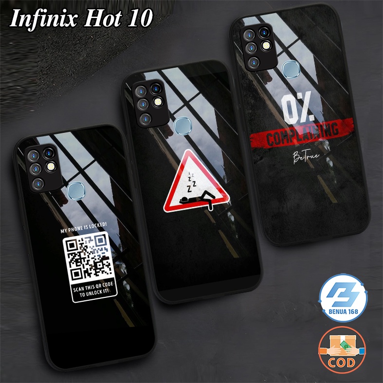 Benua Case - Case BLACK Infinix Hot 10 - Case Hp Infinix Hot 10 - Kesing Hp Infinix Hot 10 - Softcas