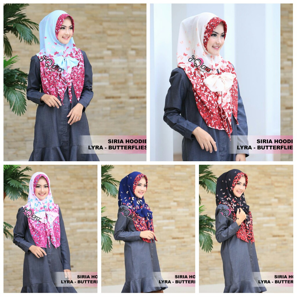 HIJAB LYRA BUTERFLY DEQIARA