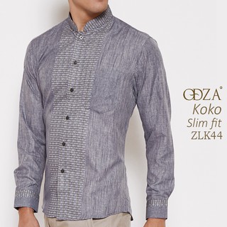 Odza Baju  Koko  Muslim Pria Lengan Panjang Slim  Fit  