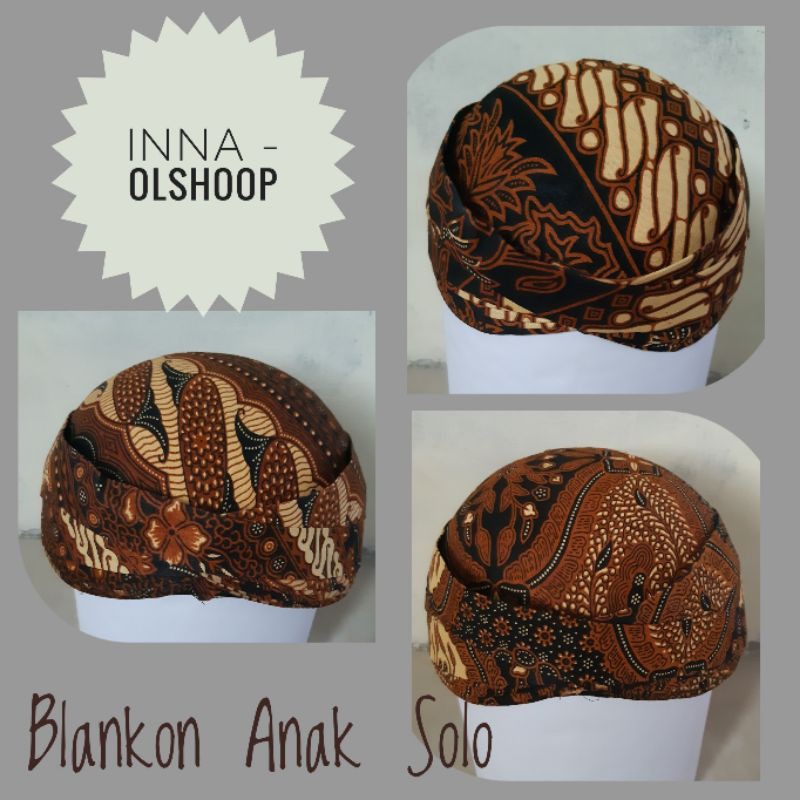 Blankon anak Solo Murah Motif batik