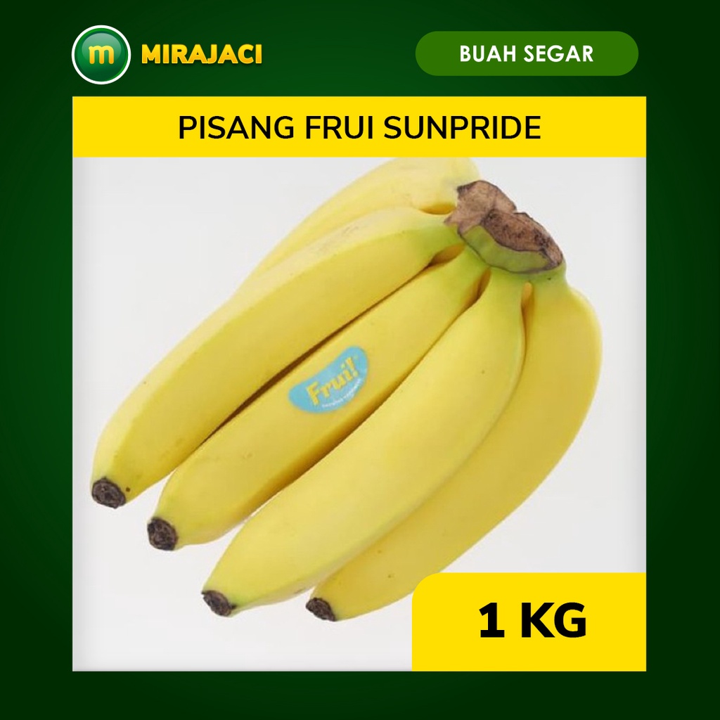 

Buah pisang frui Sunpride manis enak 1kg 1 sisir