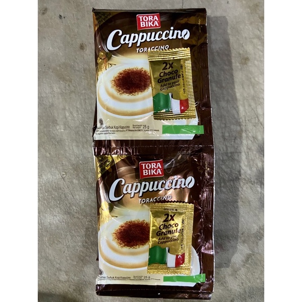 

Kopi TORABIKA CAPPUCCINO SACHET / RENCENG / 10 Sachet