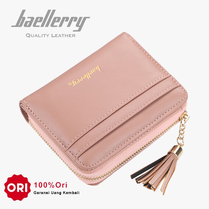 BAELLERRY N1823 Dompet Wanita Kecil Dompet Lipat Bahan Kulit PU Leather Premium WATCHKITE WKOS