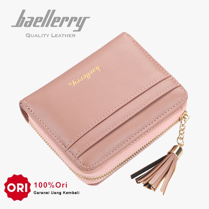 BAELLERRY N1823 Dompet Wanita Kecil Dompet Lipat Bahan Kulit PU Leather Premium WATCHKITE WKOS