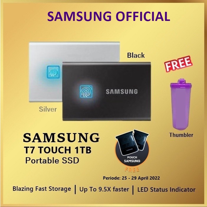 Samsung Portable SSD T7 Touch 1TB Finger Print T7 1TB