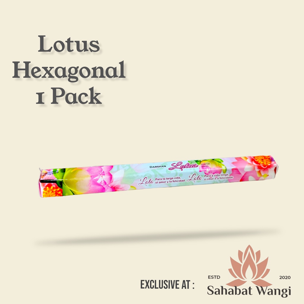 Dupa India Darshan Lotus Hexa Short Pack 20Stick