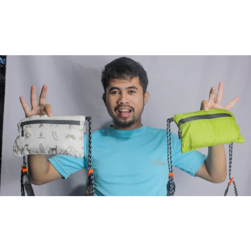 travel pouch saffaroutdoor tas slempang tas gunung tas slendang tas unik tas motif unik weistbag slingbag