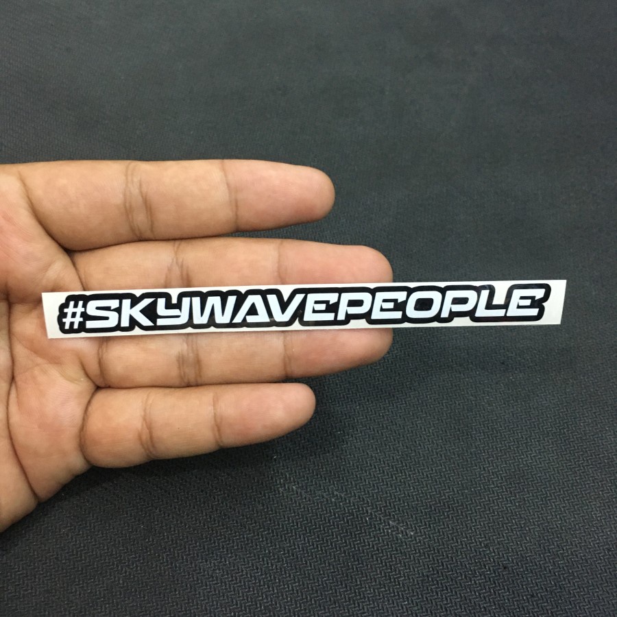 Cutting Sticker Hastag Skywave People Ukuran 12 x 1 Cm