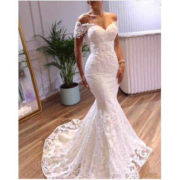 Wedding Dress mermaid ekor white bridal pernikahan