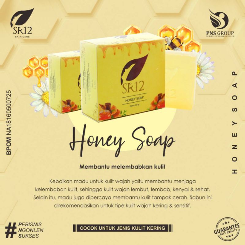 

honey soap / sabun madu / kulit kering