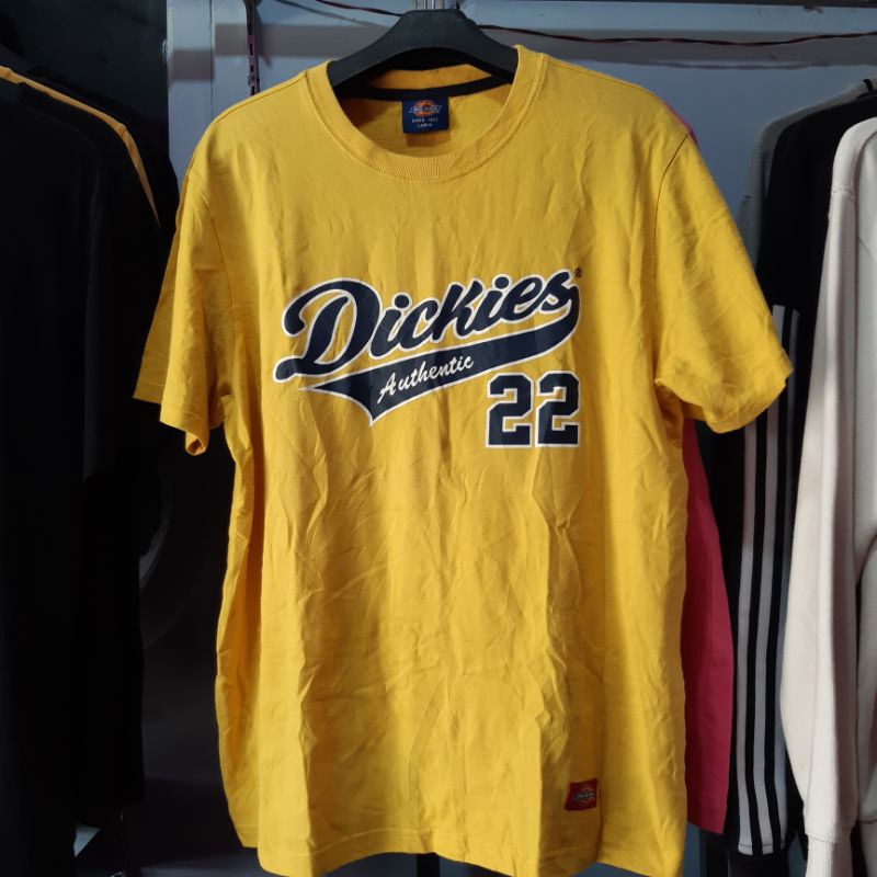 Kaos Tshirt TS Dickies Rare Kuning Second Bekas Murah