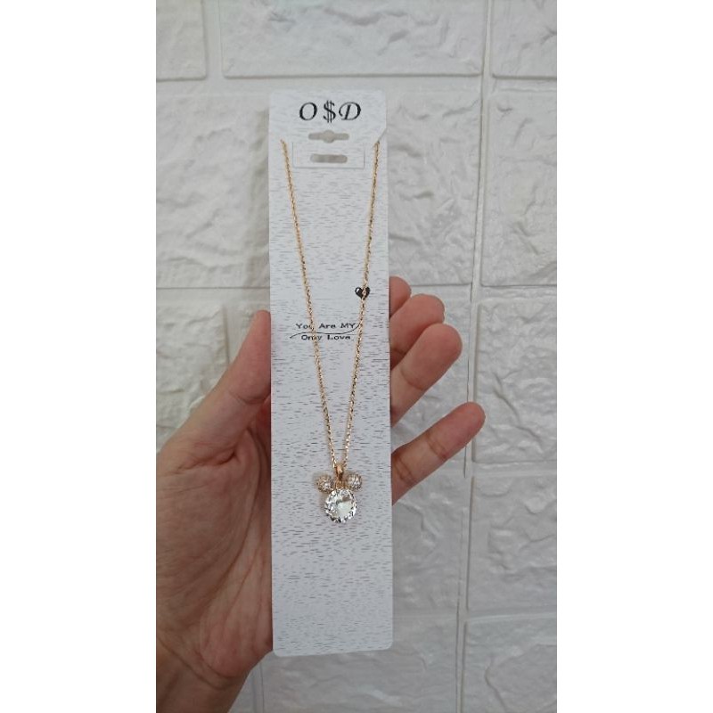 Kalung Mickey mata swarovski