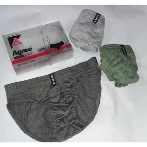 Agree Sport- 3 pcs Celana Dalam Pria Bahan Katun anti bakteri art 7001