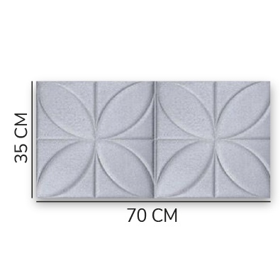 Murah Hemat Paket 10 Lembar Wallpaper Dinding 3D Foam Stiker Dinding Plafon Waterproof Kedap Suara-10 PCS SNFLO SLV 6MM