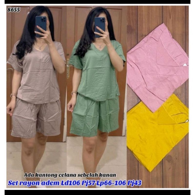 SETELAN ANDIN POLOS TERMURAH /SETELAN ANDIN LENGAN PENDEK