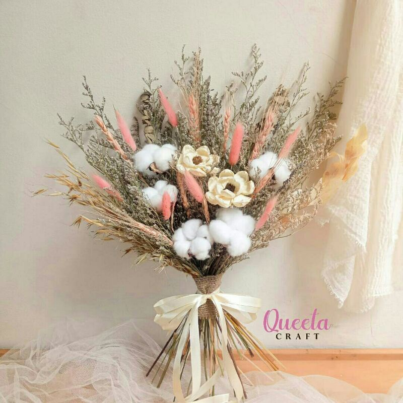 buket bunga kering/buket wedding/buket prewedding/wedding bouquet/dried flower bouquet