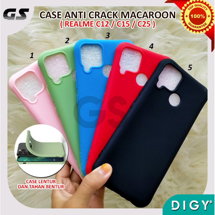 REALME 5 5i C3 7 C11 C12 C15 C25 NARZO 30A NARZO 20 TPU Case Casing Anticrack Macaron Warna