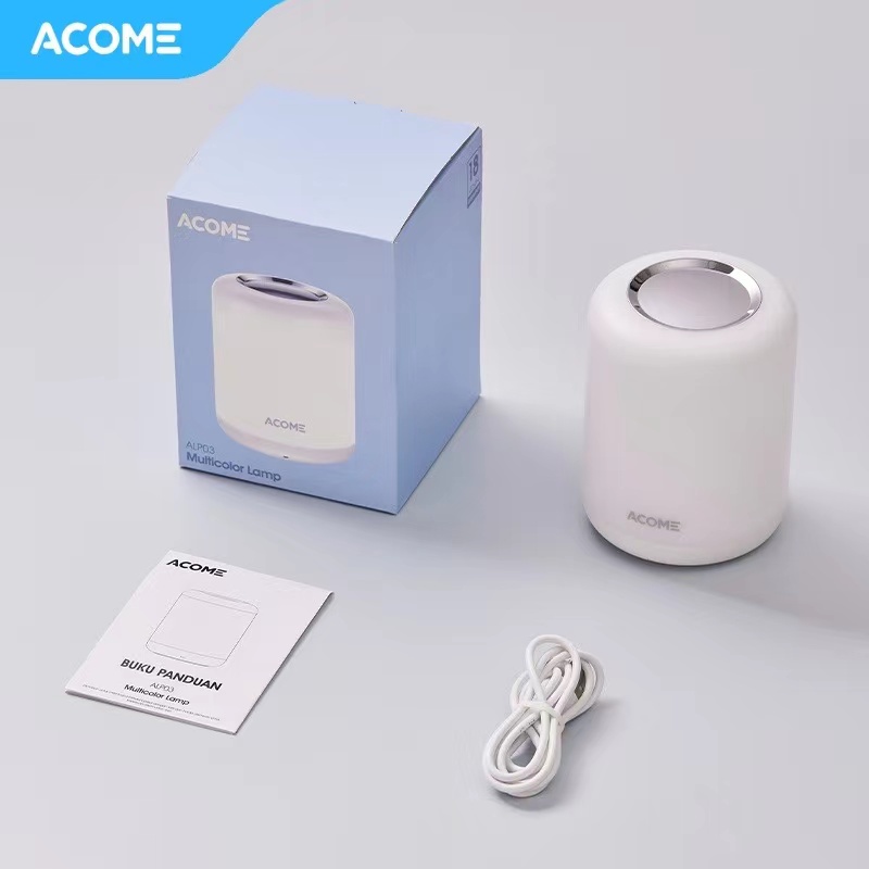 ACOME Smart Lamp Lampu Tidur Multicolor Garansi Resmi 1 tahun ALP03 White