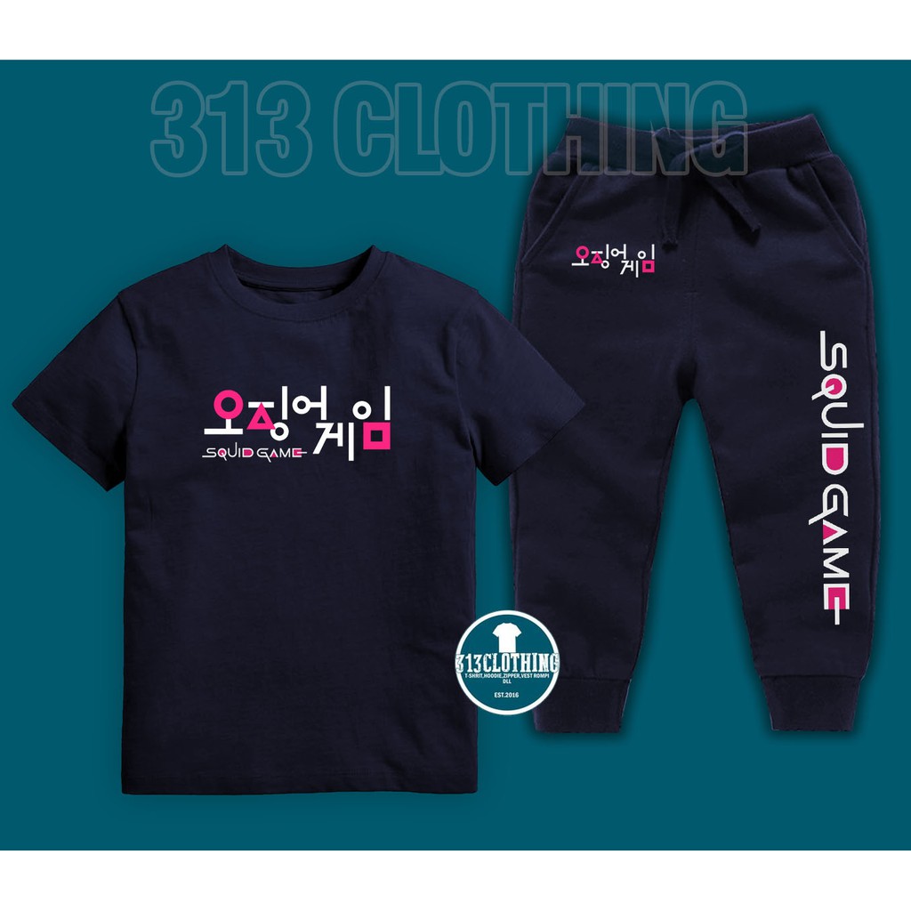 Kaos Anak Squid Game Jogger Setelan Anak Squid Game Korea Setelan Squid Game Jaket BISA COD BEST SEL