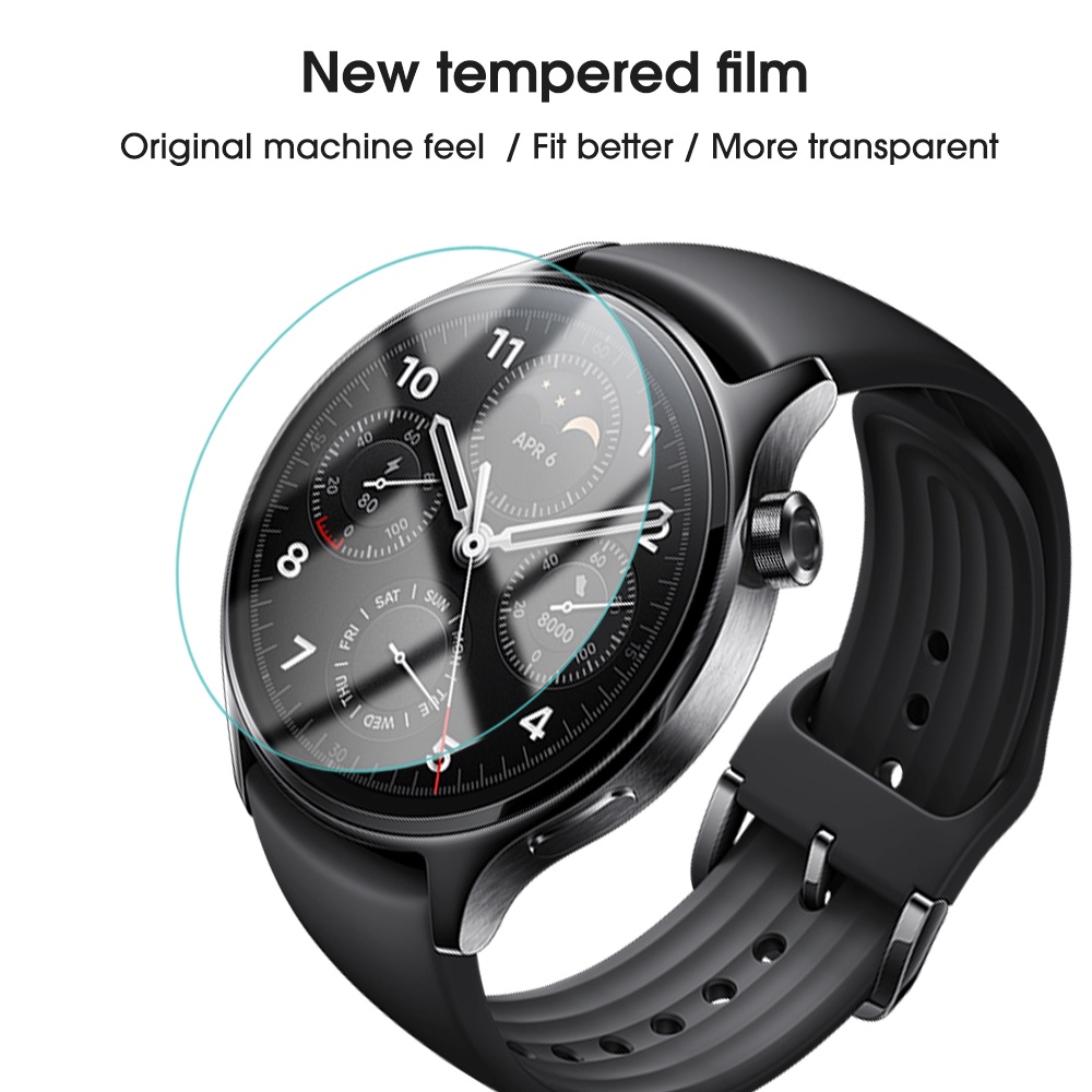 Pelindung Layar Tempered Glass Full HD Anti Gores Ultra Tipis Untuk Smartwatch Xiaomi Watch S1 Pro