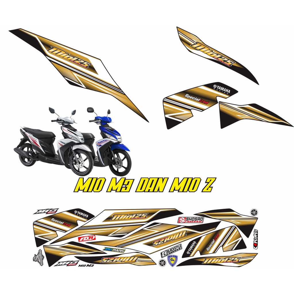STRIPING STIKER VARIASI MOTOR YAMAHA  MIO M3 / MIO Z VARIASI STRIPING YAMAHA MOTOR MIO Z 125 / MIO M
