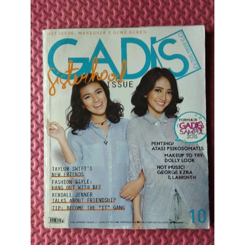 Majalah Gadis Edisi 7-16 April 2015 NO.10