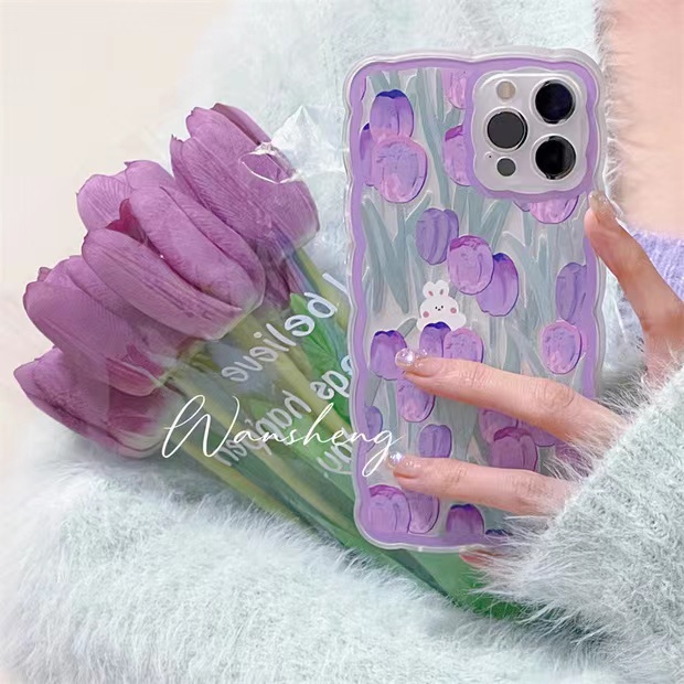 Soft Case Silikon TPU Transparan Motif Kelinci Untuk IPhone 12 13 Se 2020 6 6S 7 8 Plus X XS XR 11 Pro Max