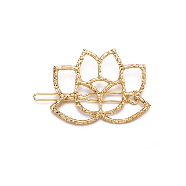 LRC Jepit Rambut Fashion Alloy Lotus Hair Clip F4262X