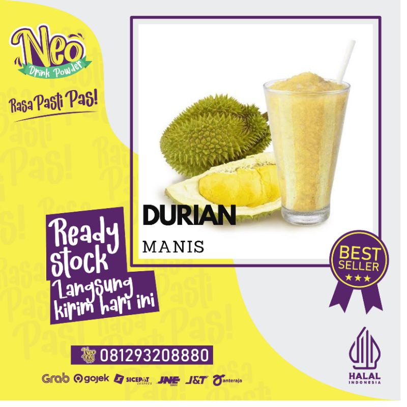 

Bubuk Minuman Rasa Durian 1 Kg/Durian Powder/Bubuk rasa Durian/Serbuk rasa Durian 1 Kg