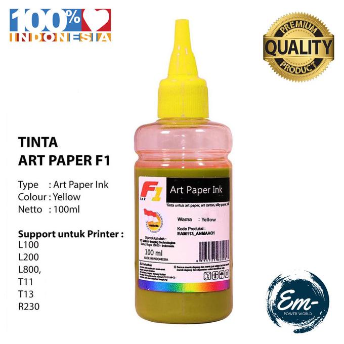 

Ink | Tinta Printer Epson Art Paper Yellow Merk F1