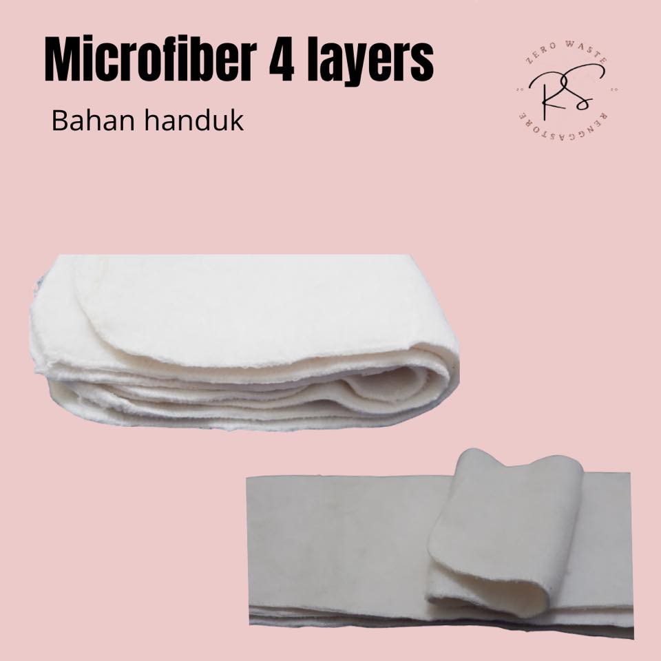 INSERT CLODI 4 LAYER BAHAN MICROFIBER/HANDUK