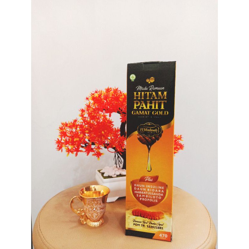 

madu hitam pahit gamat gold el madinah 470 gr
