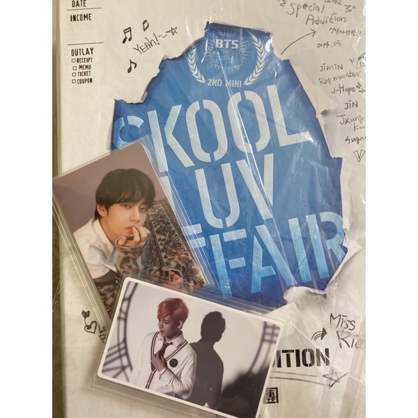 BTS SLA SA FULLSET PHOTOCARD TAEHYUNG PHOTOCARD TEAR O  BTS RARE SKOOL LUV AFFAIR