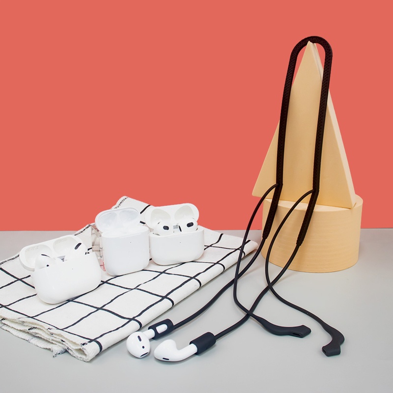 Btsg Silica Hanging Neck Rope Soft Lanyard Untuk Air Pods Pro1.2 /3 Earset Skinfriendly