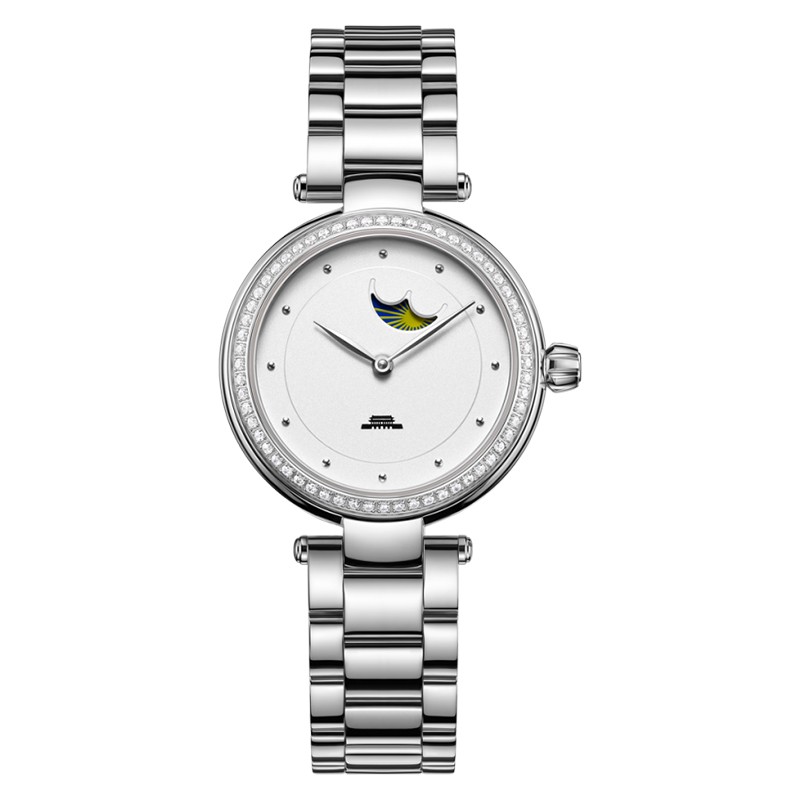 Jam Tangan Wanita Beijing BL020005 Inspiration Ladies White Dial Stainless Steel